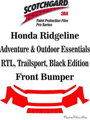 Película de protección de pintura 3M serie Pro 2024 2025 Honda Ridgeline Outdoor Essentials Foto 1 de 3