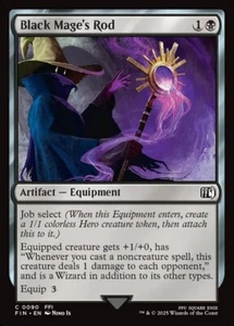 MTG Magic FIN Final Fantasy - 1x EN NM 0090 C Black Mage's Rod - Picture 1 of 1