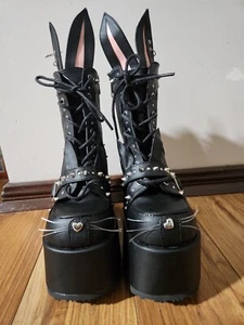 Demonia (Camel 202) Platform Boots - Picture 1 of 6