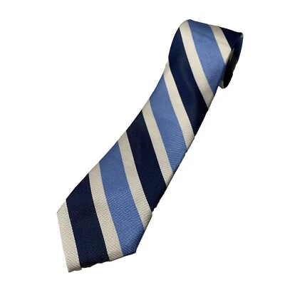 IZOD Men’s 100% Silk Tie 2-Toned Blue & White - Image 1 of 3