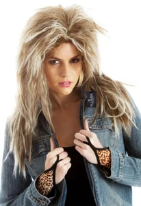 - 80's Tina Rock Diva Costume Wig 80s Rocker Wig Women - Tina 80 s Rocker Wig... - Picture 1 of 5