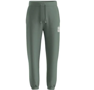 Hugo Boss Mens Tracksuit Bottoms HUGO Dilbero Relaxed Fit Joggers in Green - Picture 1 of 9