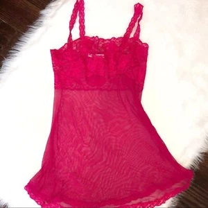 Victoria’s Secret pink medium lacy sheer lingerie - Picture 1 of 4