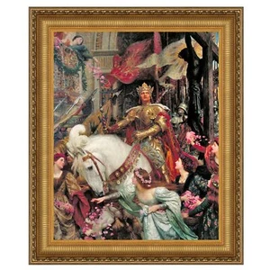 Design Toscano Die zwei Kronen gerahmte Leinwand Replik Gemälde: klein - Bild 1 von 1