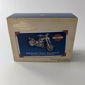 Hallmark Keepsake Harley Davidson Ornament 2000 Softail Deuce Motorcycle ‘05 NIB - Picture 1 of 8