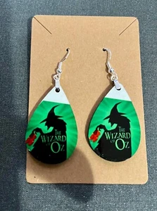 Wizard of Oz Witch teardrop earrings NEW - Picture 1 of 1