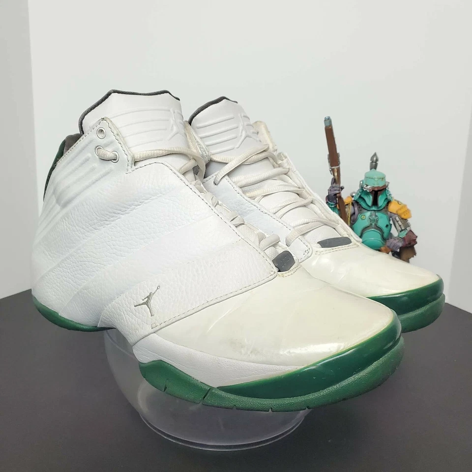 Zapatos de fútbol Air Jordan Mach 3 blanco verde 312493-104 2005 talla 7,5 M Foto 1 de 4