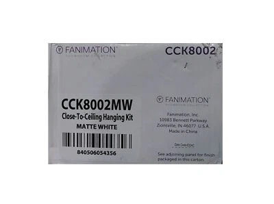 FANIMATION Matte White Close to Ceiling Kit CCK8002MW - Image 1 of 2