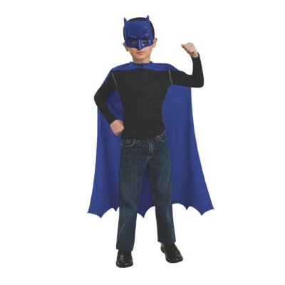 Batman Cape & Mask Set DC Comics Child Superhero Costume/Halloween Party Blue - image 1 of 2