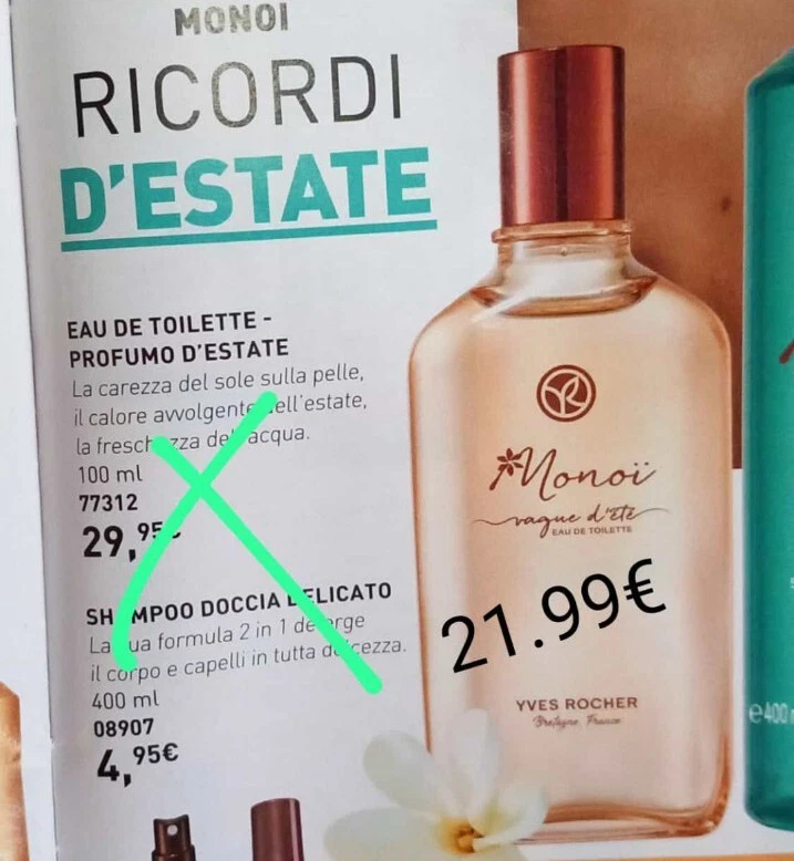 Yves Rocher Eau de Toilette Monoi super offerta ULTERIORMENTE SCONTATO!!!! - Immagine 1 di 1
