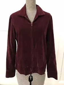 Scanlan Theodore burgundy maroon velvet Bomber Sports jacket size 10 M - Bild 1 von 11