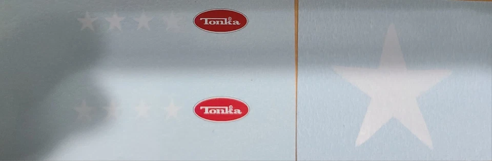  JUEGO DE CALCOMANÍAS TOBOGÁN ACUÁTICO BLANCO EJÉRCITO TONKA JEEP GRANDE JEEP  Foto 1 de 1