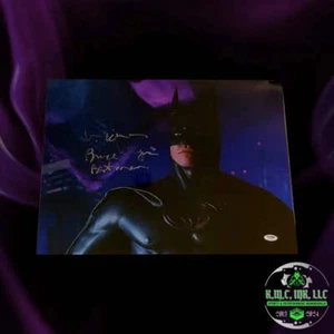 *BATMAN FOREVER VAL KILMER SIGNED AUTOGRAPHED & INSCRIBED "BRUCE WAYNE" & "BATMA - Picture 1 of 1