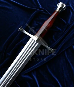 Handmade J2 Carbon Steel Medieval Long Sword With Scabbard Limited Edition Sword - Picture 1 of 4