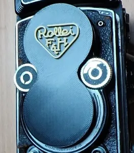 Bouchon Box Body Objektivdeckel für Rolleiflex Bay I - Gelb Logo - Bild 1 von 4