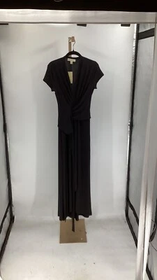 112. VESTIDO MAXI NEGRO MANGA CORTA MICHAEL KORS TALLA 6 Foto 1 de 4