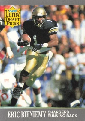 Eric Bieniemy 1991 Ultra #280 San Diego Chargers - Image 1 of 2