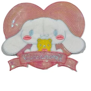 Cinnamoroll Pailletten und Kunstfell Aufnäher Patch - Bild 1 von 2