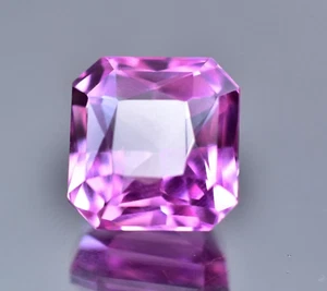 19.40 Ct Natural Certified Pink Padparadscha Sapphire Radiant Cut Loose Gemstone - Picture 1 of 5