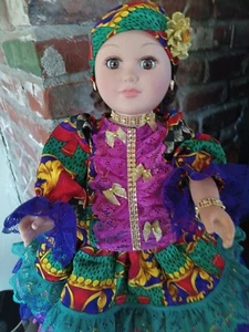 SANTERIA PUPPE MUN̈ECA DE RELIGION VESTIDO GITANA GIPSY Dressed Doll - Bild 1 von 9