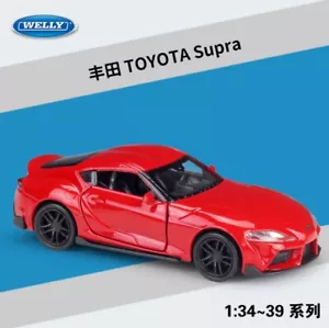 Welly 1:36 Toyota Supra Diecast Pullback Model Car New in Box - Picture 1 of 5