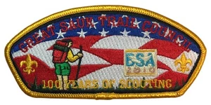 Great Sauk Trail Council MI 100 Years Of Scouting CSP YEL Bdr (SA783) - Picture 1 of 2