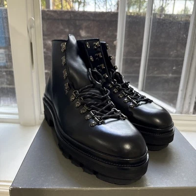 Botas de Cuero ALLSAINTS Isaac Nuevas EU Talla 44 Botas para Hombre Talla 11 EE. UU. Foto 1 de 4