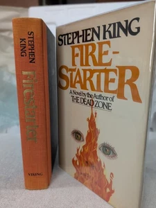 🥇True 1st FIRESTARTER by Stephen King (1980) 1st/1st + Custom Mylar ~ Must See! - Picture 1 of 23