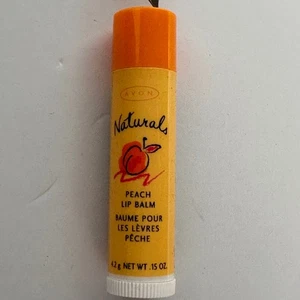 Avon Naturals Peach Lip Balm Moisturizing New .15 oz Sealed Vintage - Picture 1 of 2