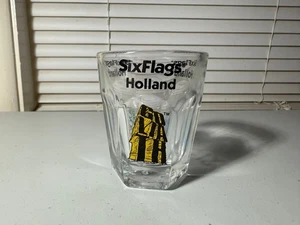 Six Flags Holland 2000-2004 Shot Glass - Goliath - Robin Hood - La Via Volta - Picture 1 of 3