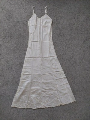 Camisón de novia blanco vintage años 40 talla pequeña Foto 1 de 4