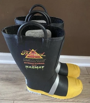 Weinbrenner Thorogood Hellfire Botas de Goma Estructural Hazmat Bombero 12 M Foto 1 de 4