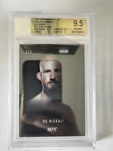 2024 Topps Midnight UFC Twilight Bo Nickal #Tt-13 Daybreak 5/5 BGS 9.5 - Picture 1 of 2