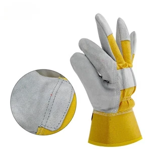 Full Palm Insulated Welding Gloves Thickened Cowhide Splicing for Durability - Picture 1 of 10