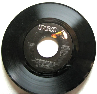 CHRISTMAS 45 RPM Single -- ALABAMA:  CHRISTMAS IN DIXIE + CHRISTMAS IS JUST A SO - Image 1 of 2
