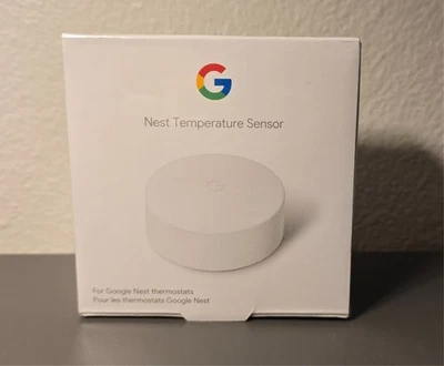 Google Nest Temperature Sensor T5000SF - White New Sealed - Image 1 of 4