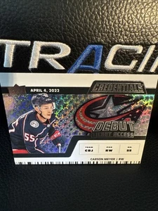 2022-23 Upper Deck Credentials Debut Ticket Access #123 Carson Meyer /999 - Picture 1 of 4