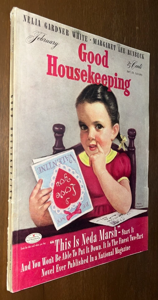 Good Housekeeping Magazine February 1942 WW2 Era Ads Valentines Day Cover - Image 1 of 4