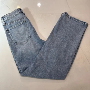SO Women’s Highest Rise Baggy Dad Jeans Size 9 29W Light Wash Straight Leg - Picture 1 of 12