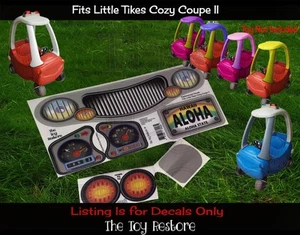 The Toy Restore Replacement Decals Stickers fits Little Tikes Tykes Cozy Coupe - Picture 1 of 5