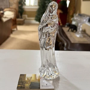 Waterford Crystal MADONNA Mother & Jesus Christ Child Nativity Mary Figurine - Picture 1 of 7