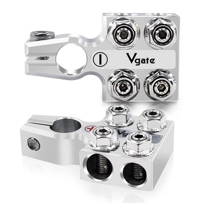 8-Way Lead Acid Battery Terminal Connector 8AWG to 4/0 Gauge Positive/Negative - Image 1 of 4