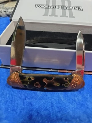 Rough Rider 2060 Copper Swirl Pocket Knife - Imagem 1 de 4