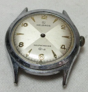 VINTAGE HELBROS MENS SELF WINDING WRIST WATCH GERMANY WATCHMAKER  #25 - Picture 1 of 11