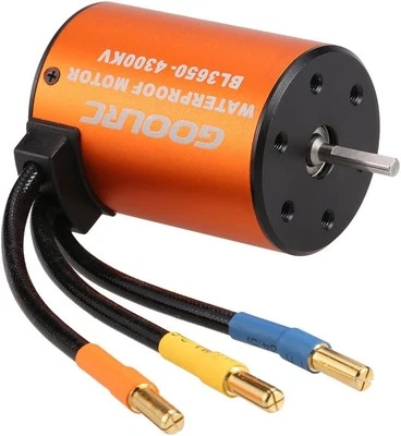 Motor sin escobillas impermeable 3650 4300KV para coche de radiocontrol de 1/10 HSP 94123 HuanQi 727...  Foto 1 de 4