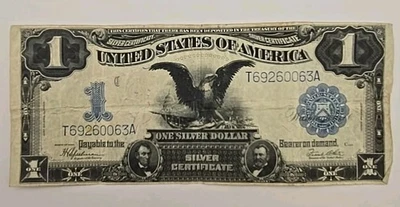 Series Of 1899 $1 Dollar Large Note. Silver Certificate - Image 1 of 4