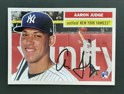 2017 Topps Throwback Thursday 1956 Topps Design Aaron Judge RC Card No. 68 - Image 1 of 2