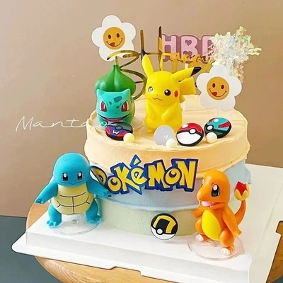 13 PCS/Set Pokemon Cake Decoration Toppers Pikachu Happy Birthday Pokemon AU - image 1 of 4