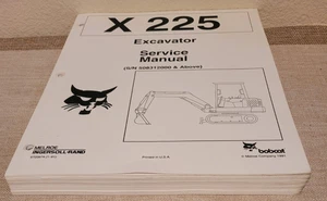 Bobcat X225 Escavatore Manuale di Servizio Parte # 6720874 - Spedizione Gratuita! - Foto 1 di 5