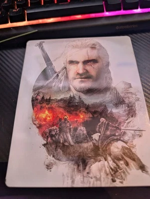 Xbox One The Witcher 3 Wild Hunt CIB Steelbook und Karte ungetestet - Bild 1 von 3